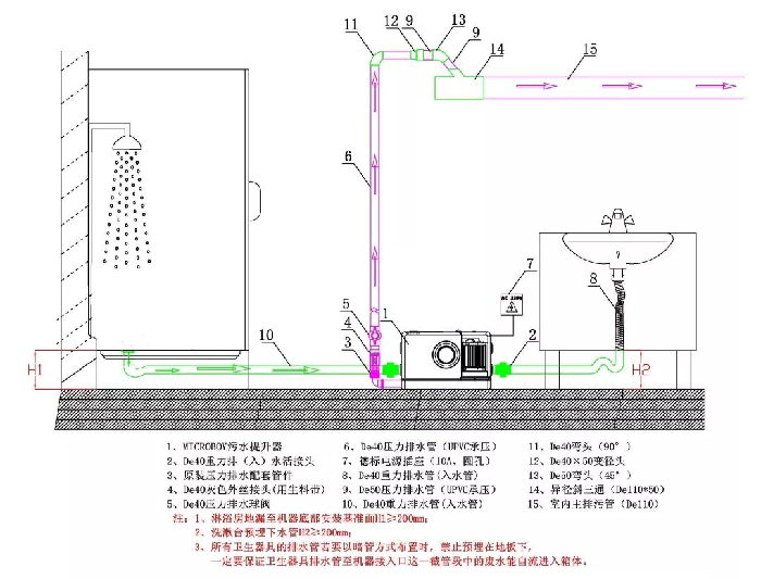 衛生間污水提升器